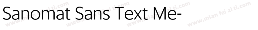 Sanomat Sans Text Me字体转换